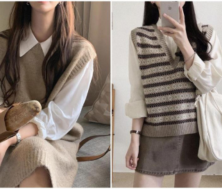 SET ÁO LEN + CHÂN VÁY LEN ĐỒNG BỘ – DETLENHCM